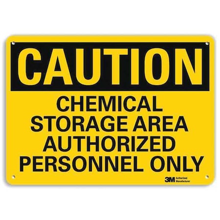 Caution Sign, 7 in H, 10 in W, Vertical Rectangle, English, U4-1117-NA_10x7 MPN:U4-1117-NA_10x7