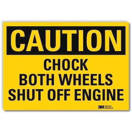 Safety Sign, 5 in H, 7 in Width, Reflective Sheeting, Horizontal Rectangle, English, U4-1125-RD_7X5 MPN:U4-1125-RD_7X5