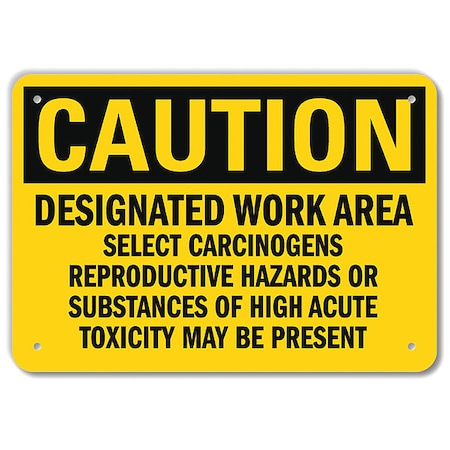 Caution Sign, 7 in H, 10 in W, Vertical Rectangle, English, U4-1163-RA_10X7 MPN:U4-1163-RA_10X7