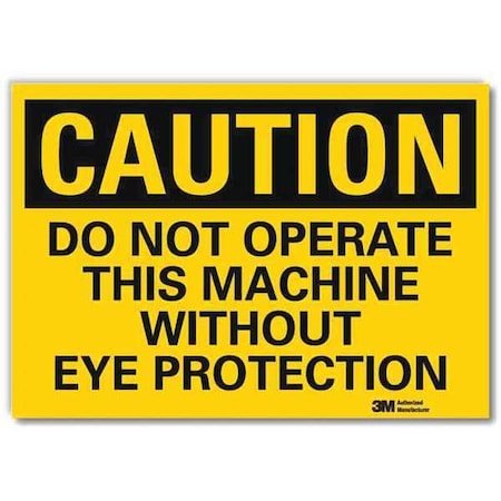 Caution Sign, 10 in Height, 14 in Width, Reflective Sheeting, Horizontal Rectangle, English MPN:U4-1189-RD_14X10
