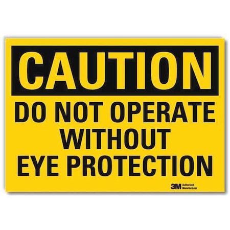 Caution Sign, 7 in Height, 10 in Width, Reflective Sheeting, Vertical Rectangle, English MPN:U4-1194-RD_10X7