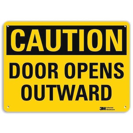 Safety Sign, 7 in Height, 10 in Width, Aluminum, Vertical Rectangle, English MPN:U4-1215-RA_10X7