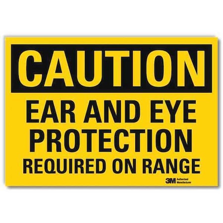 Caution Sign, 7 in Height, 10 in Width, Reflective Sheeting, Vertical Rectangle, English MPN:U4-1226-RD_10X7