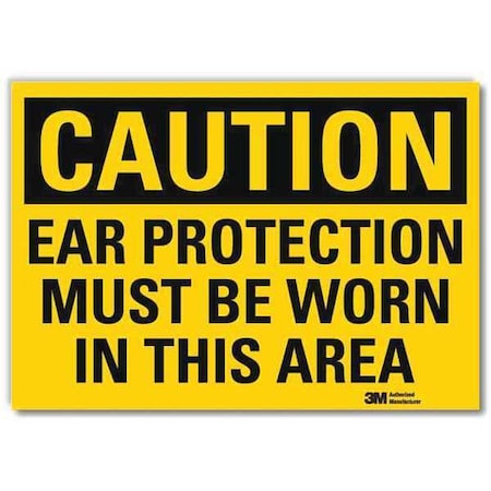 Caution Sign, 7 in x 10 in, Rflct Sheeting MPN:U4-1234-RD_10X7