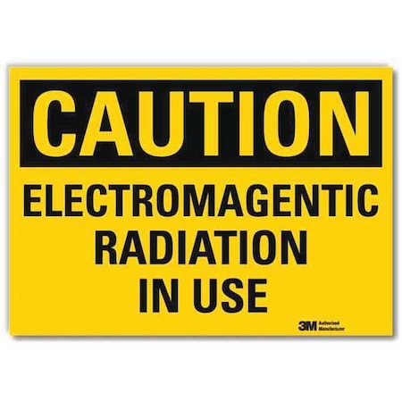 Caution Sign, 7 in H, 10 in W, Reflective Sheeting, Vertical Rectangle, U4-1255-RD_10X7 MPN:U4-1255-RD_10X7