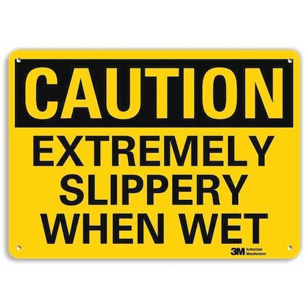 Safety Sign, 7 in Height, 10 in Width, Aluminum, Vertical Rectangle, English, U4-1266-RA_10X7 MPN:U4-1266-RA_10X7