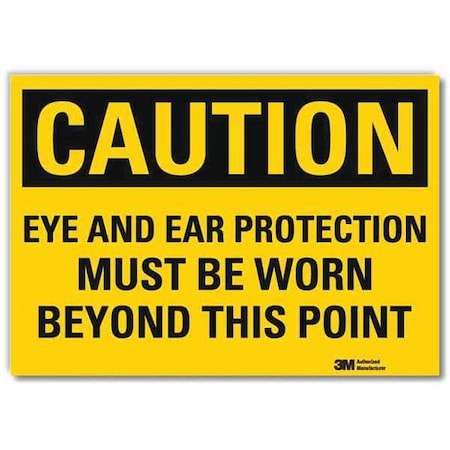 Caution Sign, 10x14in, Reflective Sheeting MPN:U4-1268-RD_14X10