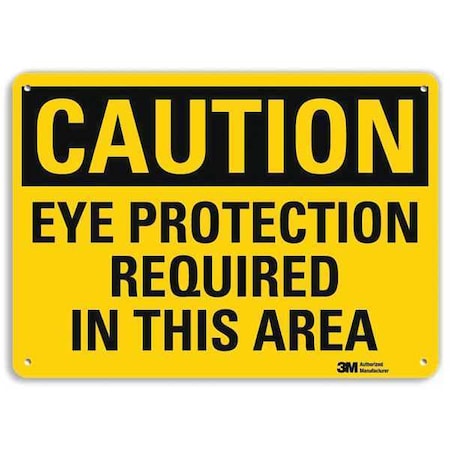 Safety Sign, 7 in Height, 10 in Width, Aluminum, Vertical Rectangle, English MPN:U4-1287-RA_10X7