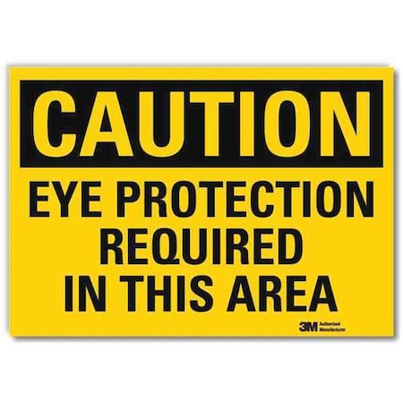 Caution Sign, 7 in Height, 10 in Width, Reflective Sheeting, Vertical Rectangle, English MPN:U4-1287-RD_10X7