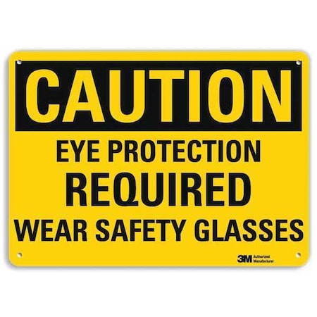 Safety Sign, 7 in Height, 10 in Width, Aluminum, Vertical Rectangle, English MPN:U4-1291-RA_10X7