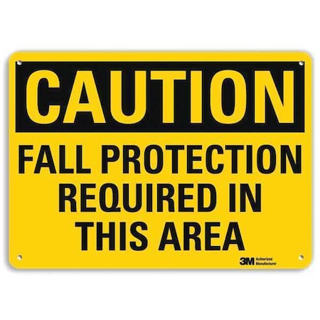 Plastic Caution Sign, 4 Holes, 10