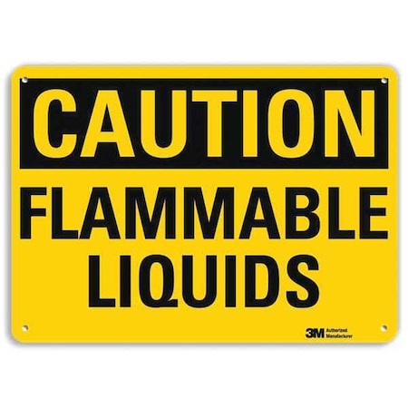 Caution Sign, 7 in H, 10 in W, Plastic, Vertical Rectangle, English, U4-1311-NP_10X7 MPN:U4-1311-NP_10X7