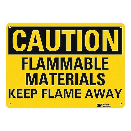 Caution Sign, 7 in H, 10 in W, Plastic, Vertical Rectangle, English, U4-1312-NP_10X7 MPN:U4-1312-NP_10X7