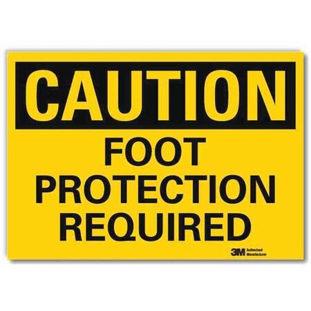Caution Sign, 7 in x 10 in, Rflct Sheeting MPN:U4-1321-RD_10X7