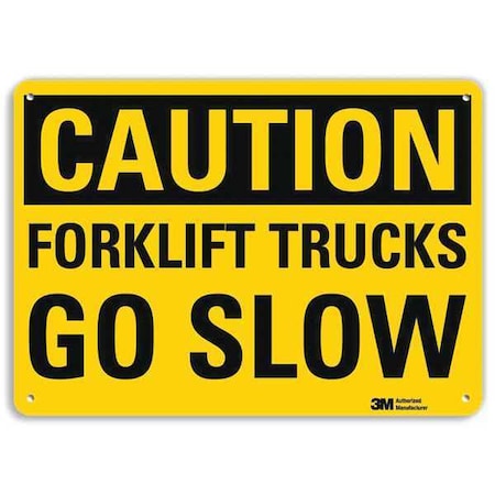 Safety Sign, 7 in Height, 10 in Width, Aluminum, Vertical Rectangle, English, U4-1330-RA_10X7 MPN:U4-1330-RA_10X7