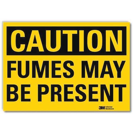 Caution Sign, 10 in H, 14 in W, Horizontal Rectangle, English, U4-1334-RD_14X10 MPN:U4-1334-RD_14X10
