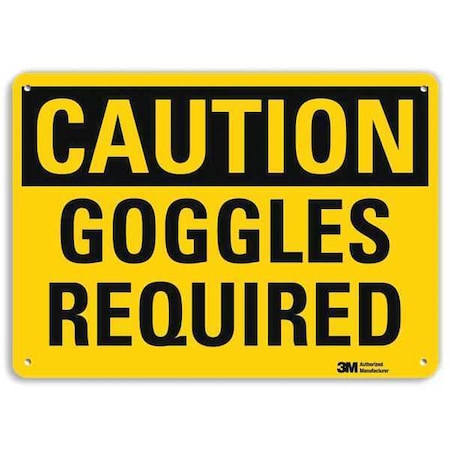 Plastic Caution Sign, 4 Holes, 14
