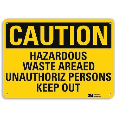 Safety Sign, 7 in Height, 10 in Width, Aluminum, Vertical Rectangle, English, U4-1379-RA_10X7 MPN:U4-1379-RA_10X7