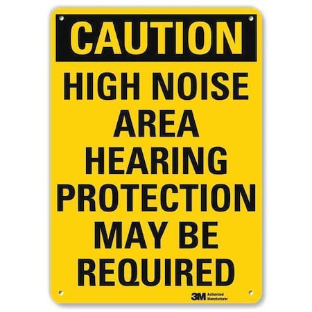 Safety Sign, 10 in Height, 7 in Width, Aluminum, Horizontal Rectangle, English MPN:U4-1415-RA_7X10