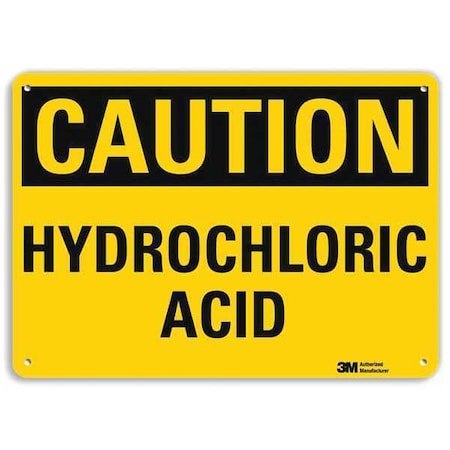 Caution Sign, 7 in H, 10 in W, Vertical Rectangle, English, U4-1435-NA_10x7 MPN:U4-1435-NA_10x7