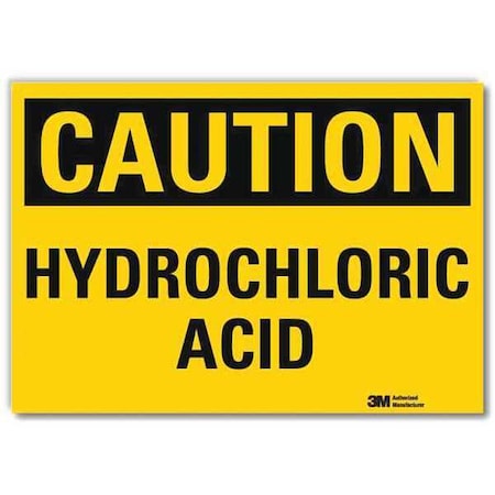 Caution Sign, 10 in H, 14 in W, Horizontal Rectangle, English, U4-1435-RD_14X10 MPN:U4-1435-RD_14X10