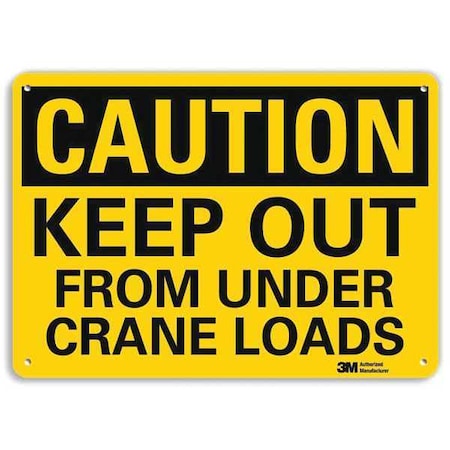 Safety Sign, 7 in Height, 10 in Width, Aluminum, Vertical Rectangle, English, U4-1469-RA_10X7 MPN:U4-1469-RA_10X7