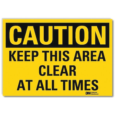 Safety Sign, 10 in Height, 14 in Width, Reflective Sheeting, Horizontal Rectangle, English MPN:U4-1471-RD_14X10