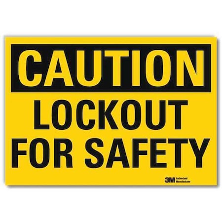 Caution Sign, 10 in Height, 14 in Width, Reflective Sheeting, Horizontal Rectangle, English MPN:U4-1502-RD_14X10