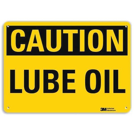 Caution Sign, 7 in H, 10 in W, Plastic, Vertical Rectangle, English, U4-1520-NP_10X7 MPN:U4-1520-NP_10X7