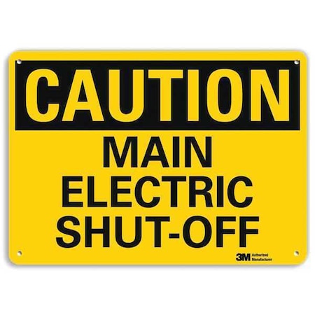 Safety Sign, 7 in Height, 10 in Width, Aluminum, Vertical Rectangle, English, U4-1522-RA_10X7 MPN:U4-1522-RA_10X7