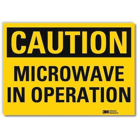 Caution Sign, 7 in H, 10 in W, Reflective Sheeting, Vertical Rectangle, U4-1528-RD_10X7 MPN:U4-1528-RD_10X7