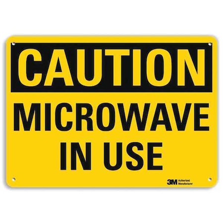 Safety Sign, 7 in Height, 10 in Width, Aluminum, Vertical Rectangle, English, U4-1529-RA_10X7 MPN:U4-1529-RA_10X7