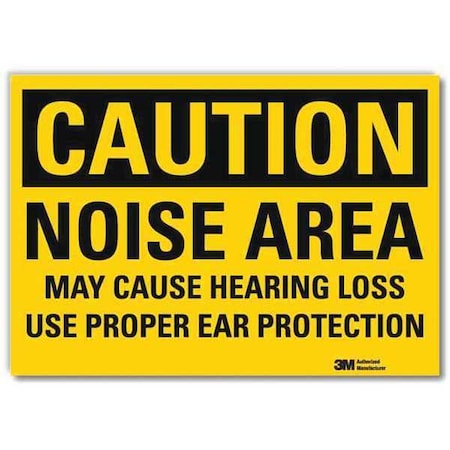Caution Sign, 5 in Height, 7 in Width, Reflective Sheeting, Horizontal Rectangle, English MPN:U4-1556-RD_7X5