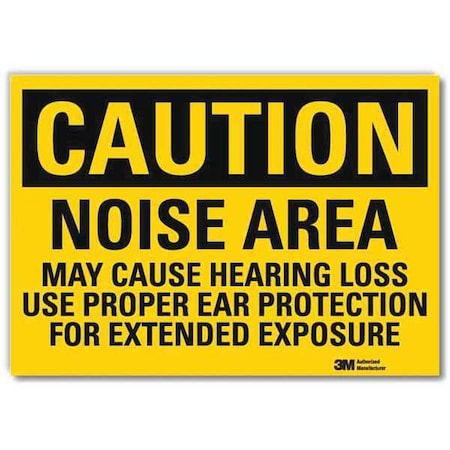 Safety Sign, Use Ear Protection, 14 in. W MPN:U4-1557-RD_14X10