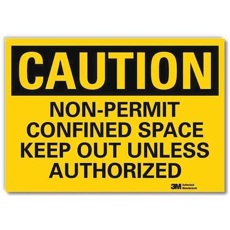 Safety Sign, 5 in H, 7 in Width, Reflective Sheeting, Horizontal Rectangle, English, U4-1559-RD_7X5 MPN:U4-1559-RD_7X5