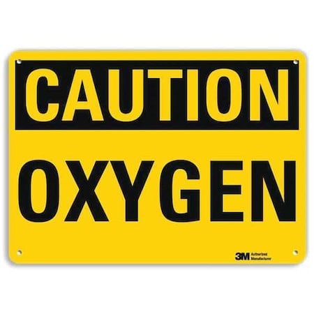 Caution Sign, 10 in H, 14 in W, Horizontal Rectangle, English, U4-1582-NA_14x10 MPN:U4-1582-NA_14x10