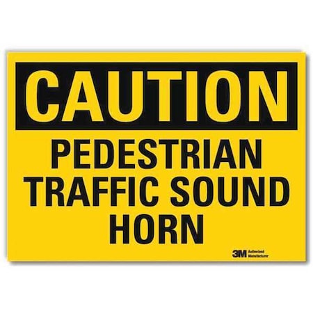 Safety Sign, 10 in H, 14 in W, Plastic, Horizontal Rectangle, English, U4-1584-RD_14X10 MPN:U4-1584-RD_14X10