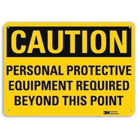 Safety Sign, 7 in Height, 10 in Width, Aluminum, Vertical Rectangle, English MPN:U4-1589-RA_10X7