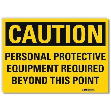 Safety Sign, Protective Equipment, 10 in W MPN:U4-1589-RD_10X7