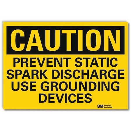 Caution Sign, 10 in Height, 14 in Width, Reflective Sheeting, Horizontal Rectangle, English MPN:U4-1607-RD_14X10