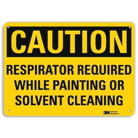 Plastic Caution Sign, 4 Holes, 14