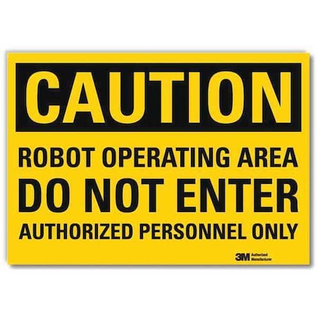 Safety Sign, 5 in Height, 7 in Width, Reflective Sheeting, Horizontal Rectangle, English MPN:U4-1634-RD_7X5