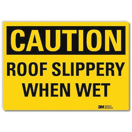 Safety Sign, 5 in H, 7 in Width, Reflective Sheeting, Horizontal Rectangle, English, U4-1635-RD_7X5 MPN:U4-1635-RD_7X5