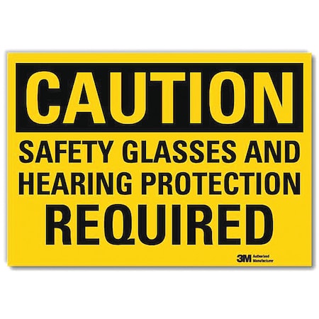 Caution Sign, 10x14in, Reflective Sheeting MPN:U4-1641-RD_14X10