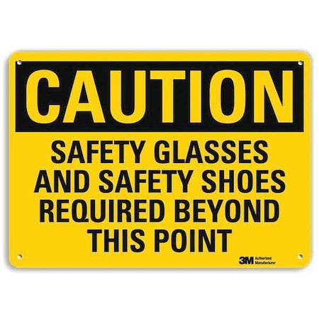 Safety Sign, 7 in Height, 10 in Width, Aluminum, Vertical Rectangle, English MPN:U4-1644-RA_10X7