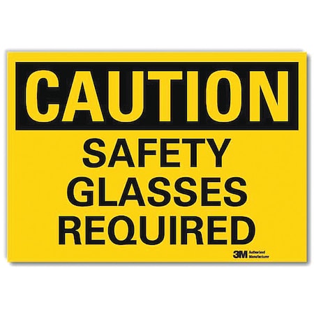 Safety Sign, 7 in W, 5 in H, Reflective Sheeting, Yellow MPN:U4-1648-RD_7X5