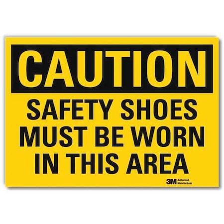 Caution Sign, 7 in Height, 10 in Width, Reflective Sheeting, Vertical Rectangle, English MPN:U4-1658-RD_10X7