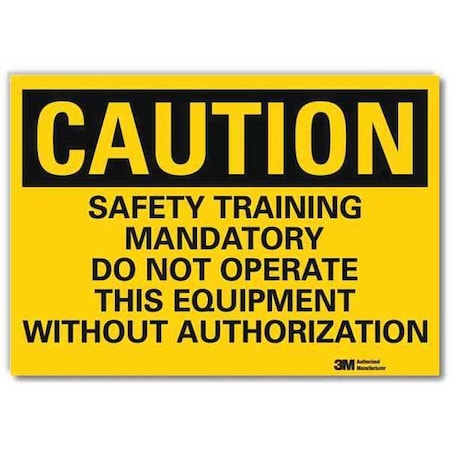 Safety Sign, 10 in Height, 14 in Width, Reflective Sheeting, Horizontal Rectangle, English MPN:U4-1662-RD_14X10