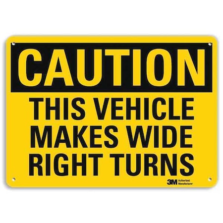 Reflective Traffic Safety Sign, 7 in H, 10 in W, Plastic, Vertical Rectangle, U4-1726-RA_10X7 MPN:U4-1726-RA_10X7