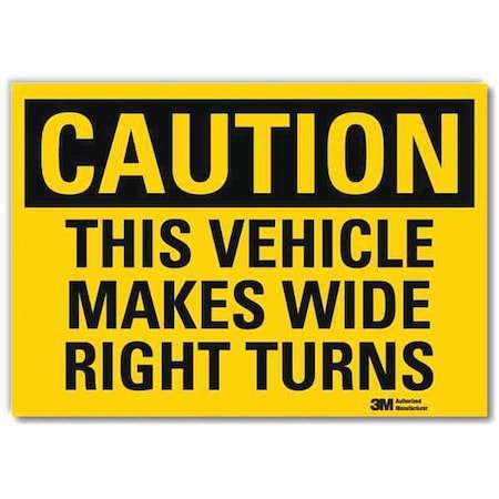 Safety Sign, 5 in H, 7 in W, Plastic, Horizontal Rectangle, English, U4-1726-RD_7X5 MPN:U4-1726-RD_7X5